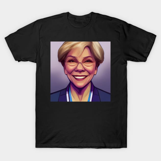 Elizabeth Warren | Comics style T-Shirt by ComicsFactory